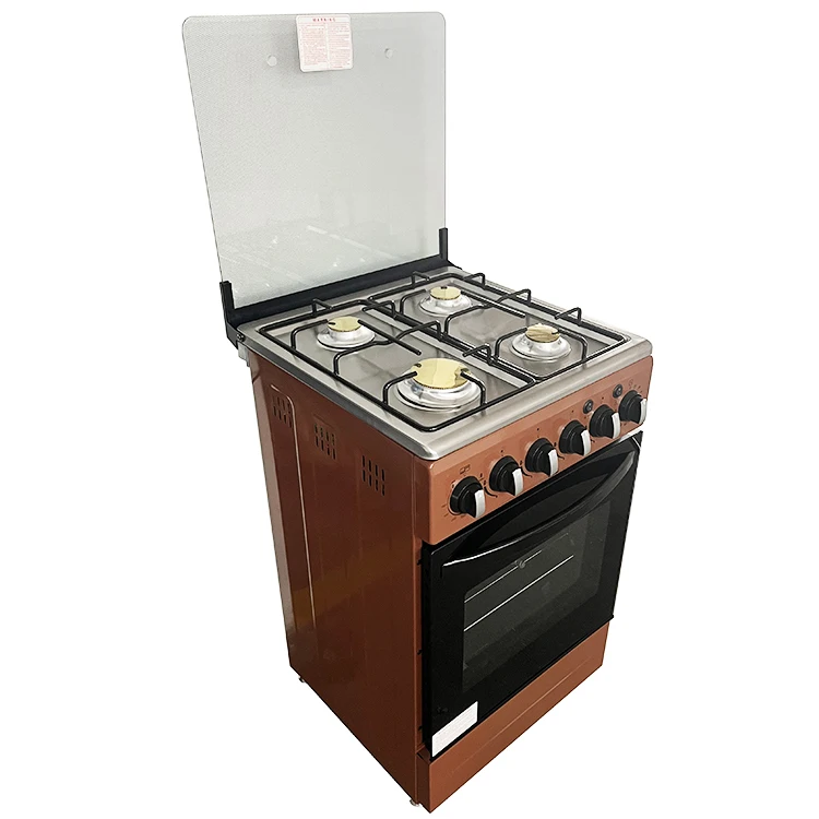 brass burner cuire cap automatic piezo ignition backofen cocina de gas con horno gas stove range with oven