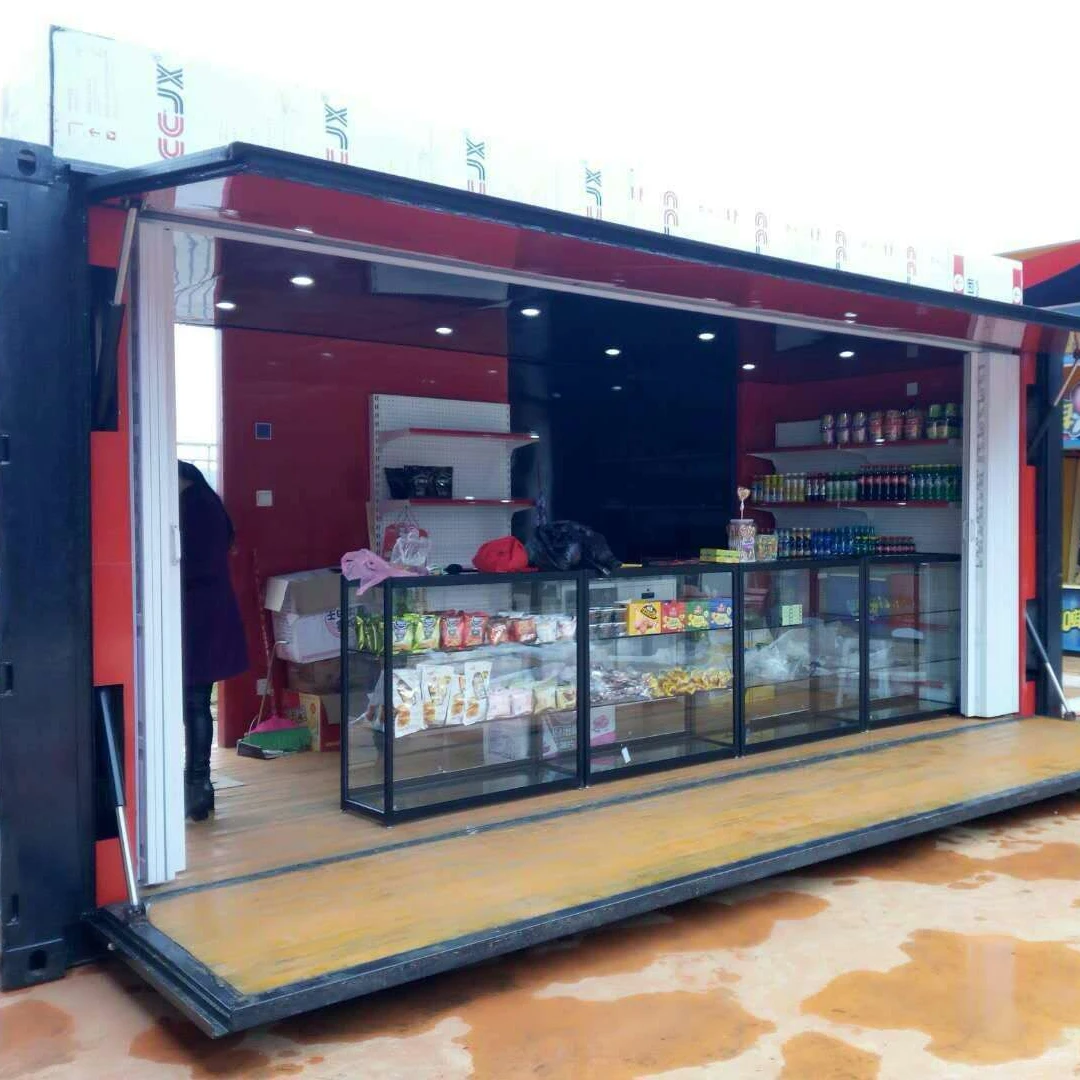 20ft prefabricated container house container store mobile building