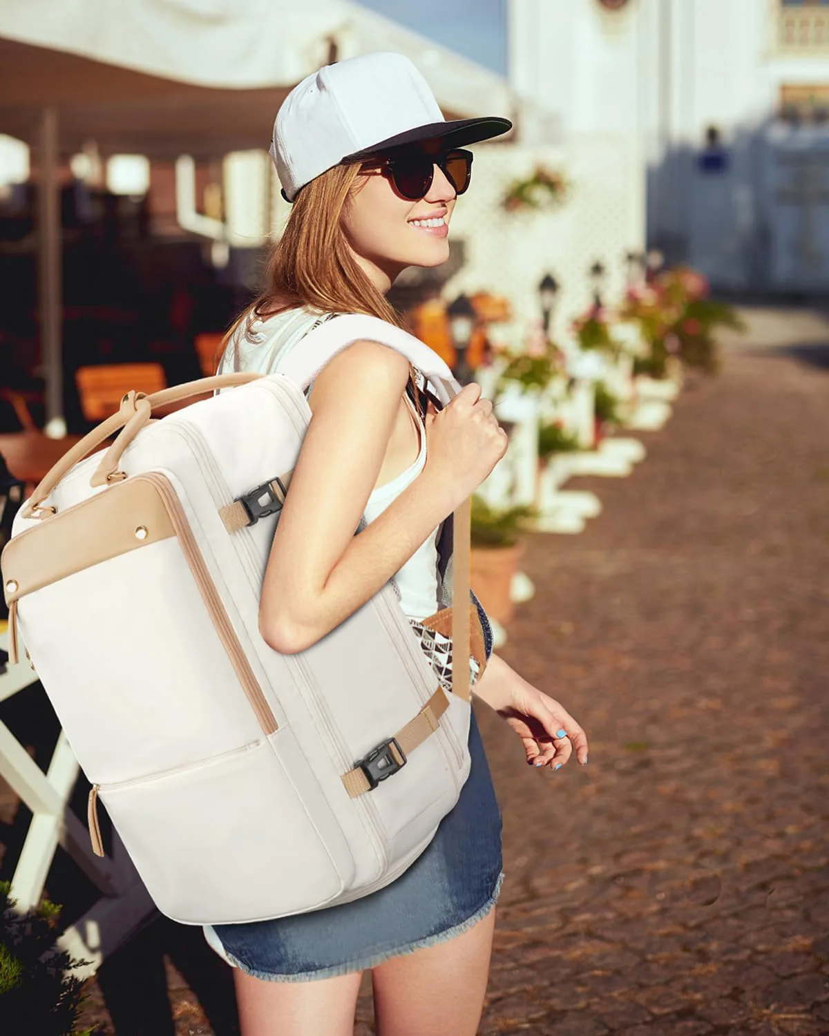 17 Inch Large Flight Approved USB Charging Port Computer Carry on Backpack 52L TSA Travel Laptop Backpack with Shoes Compartment