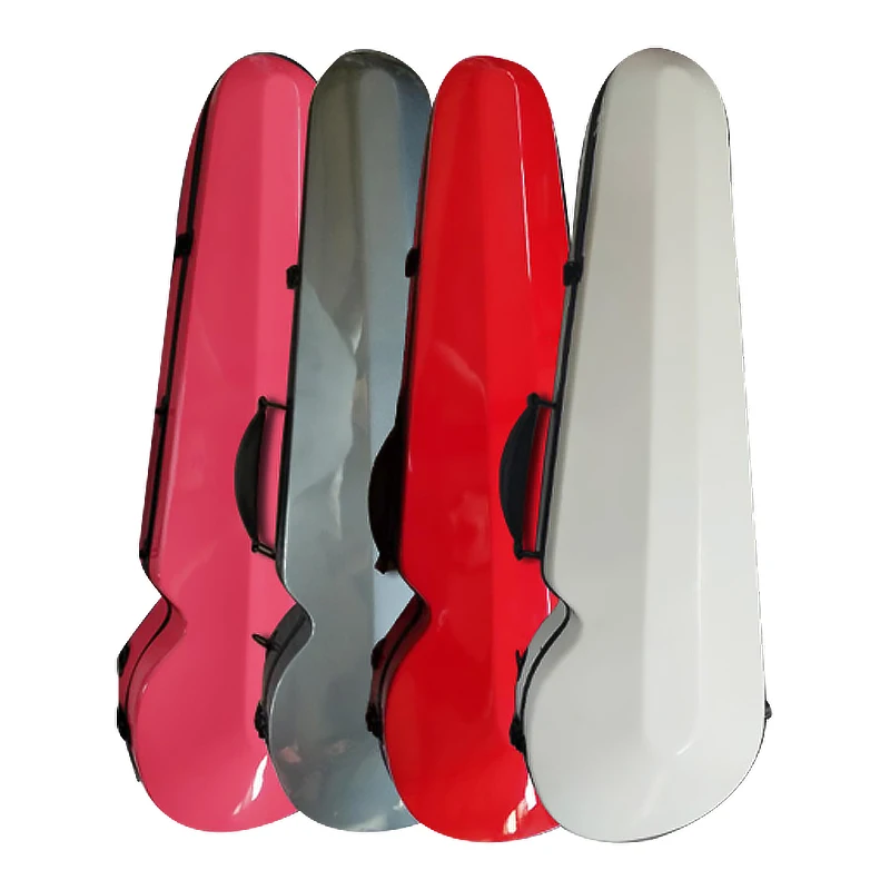 1002VF Wholesale Carbon Fiber Violin Case Hard Professional 4/4 Pink Violin Box Cheap Price Violin Accessories