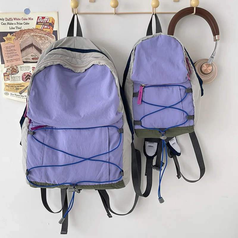 Custom logo Simple large capacity backpack for middle school and high school students travel Luggage backpack bag