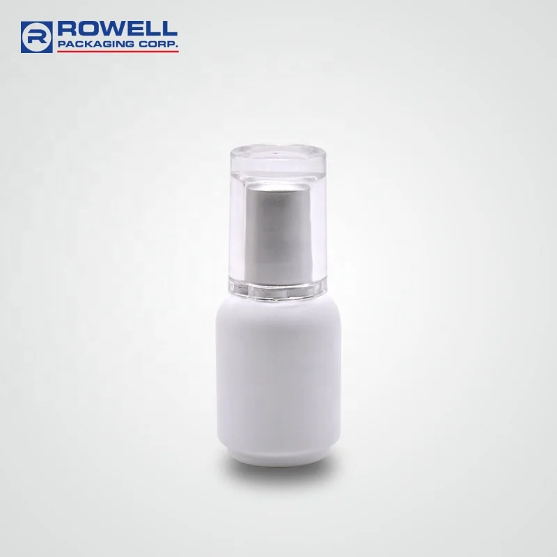 Square glass bottle 10ml 15ml  nail polish bottle with brush