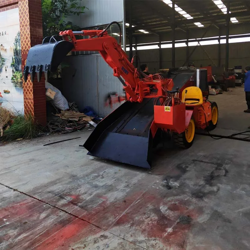 mucking loader for gold mining tunnel equipment underground mining mucking loader wheeled mucking loader made in China