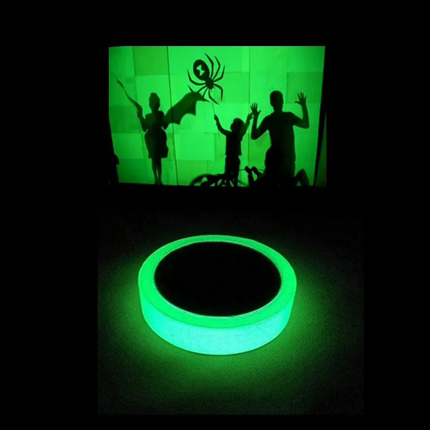 photoluminescent self adhesive glow in dark rigid PVC vinyl film sticker sheet for safety fire exit luminous board sign products