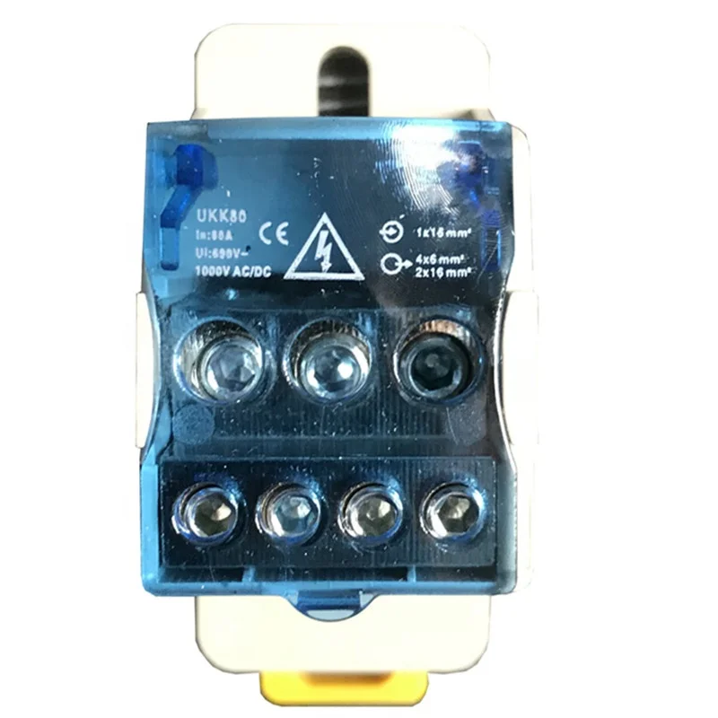 Hot Sell 160A Plastic Vaterproof Din Rail Terminal Block