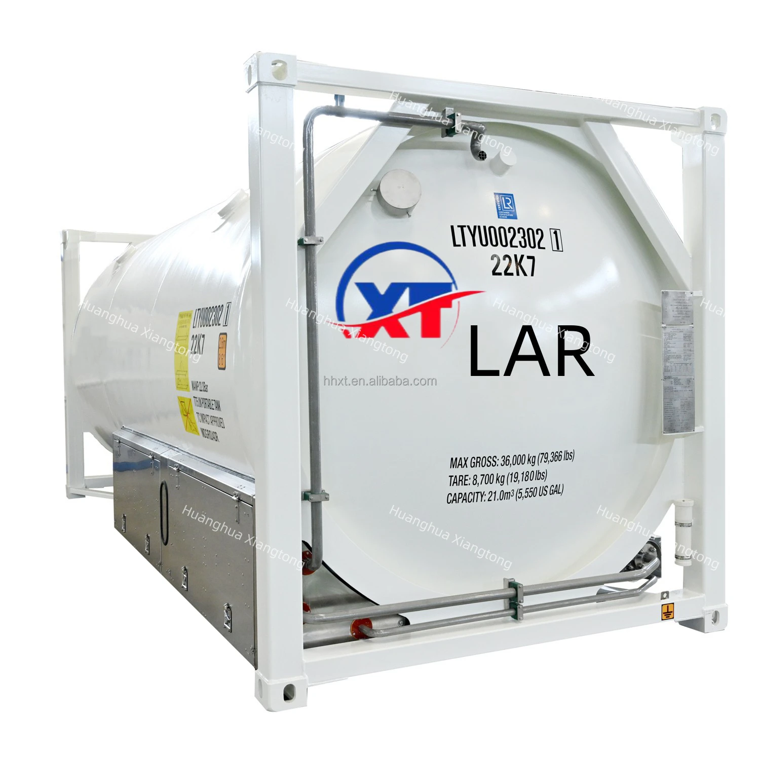 Cryogenic 20 Foot T75 Liquid Oxgen Nitrogen CO2 LNG ISO Container Tank