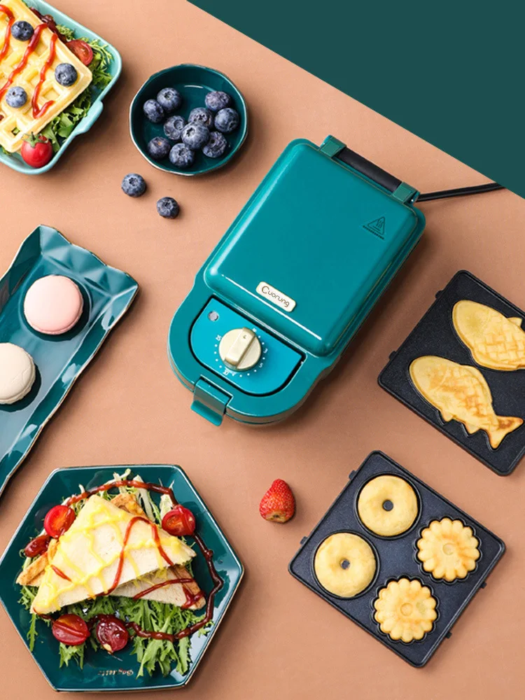 ZY39 2022 Wholesale Kitchen Household Breakfast Waffle Sandwich Maker Toast Bread Maker