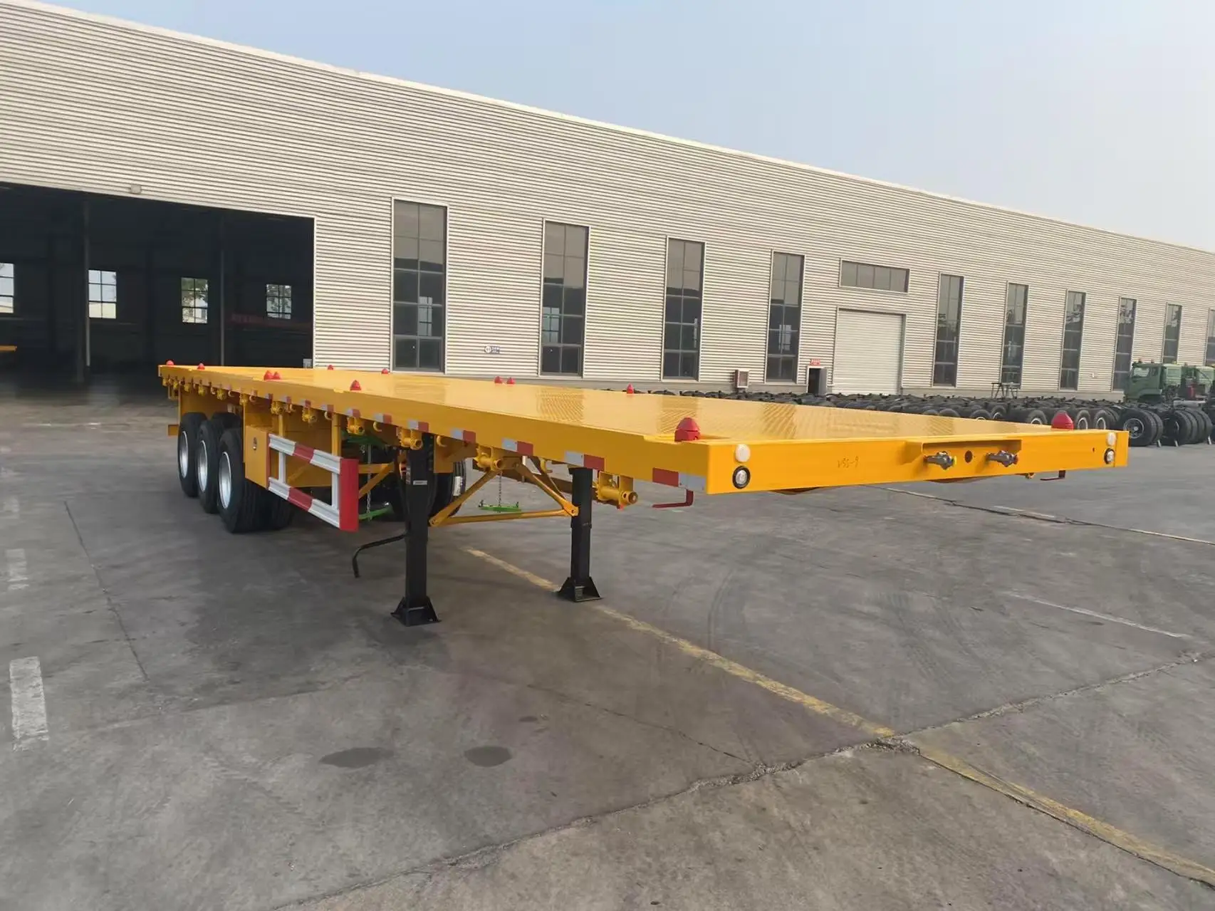 2024 GHANA Local Factory Truck Trailer 3 Axle 40ft Container Semi Trailer