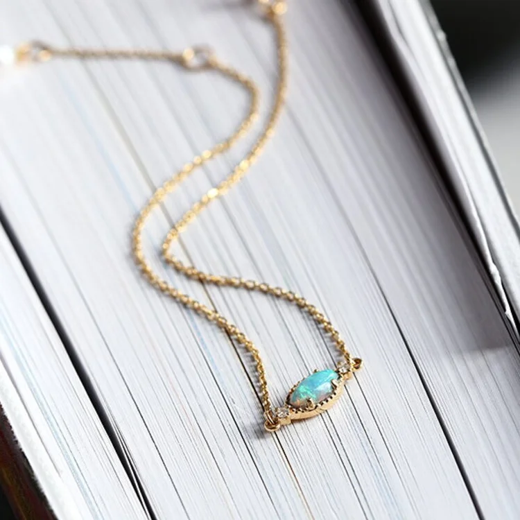 Fashion gold plated adjustable silver 925 high quality marquise opal stone bracelet bangles