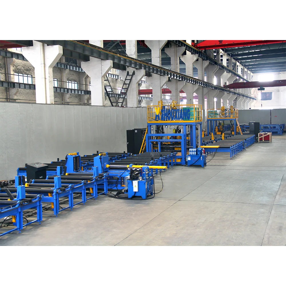 Assembly Welding Straightening Steel Structure Processing PEB Fabrication Machine H Beam Welding Line