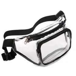 Sport Event Work Concert Security Approved Waterproof  Clear Fanny Pack Waist Bag Clear Bag Stadium Approved