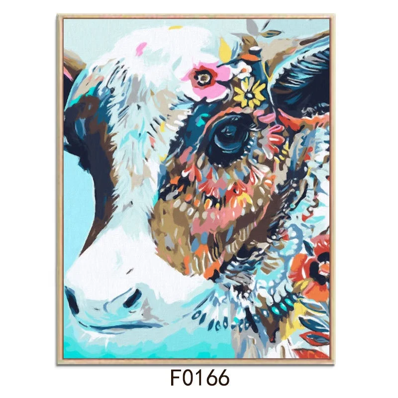 Лидер продаж, современные картины на стену, картины маслом, домашний декор ручной работы, наборы красок для гостиной, деревянные картины, животные, олень, картина по номерам