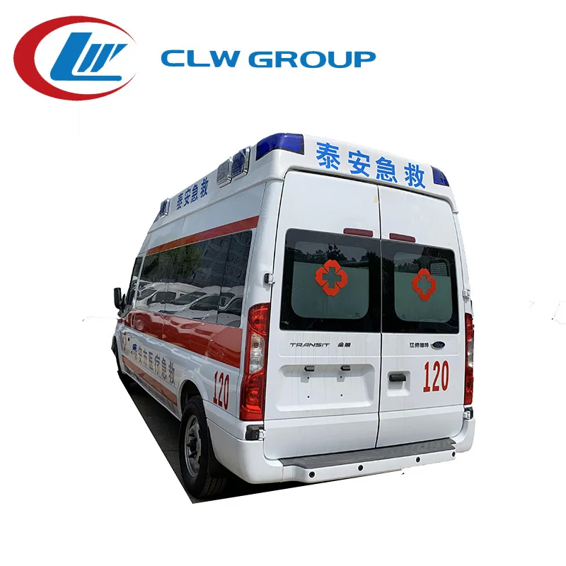 China manufacturer transit environmentally high roof ambulance bus