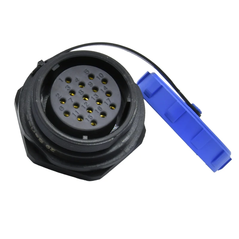 SP Series Connector SP29 1 2 3 4  6 7 9 10 10B 16 17 20 24 26 Pins IP67 IP68 Waterproof Cable circular connector
