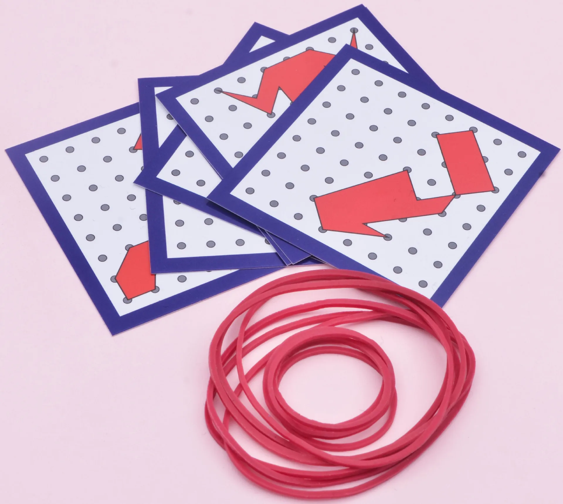 Montessori Toys Kids Creative Graphics Rubber Tie Nail Boards Children Educational Wooden Toys Preschool