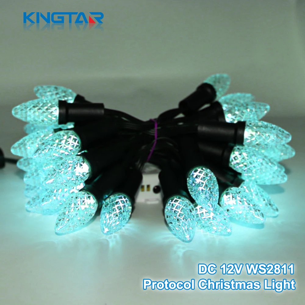 12 В светодиодная Пиксельная строка WS2811/UCS1903 RGB лампа Smart Рождественский свет
