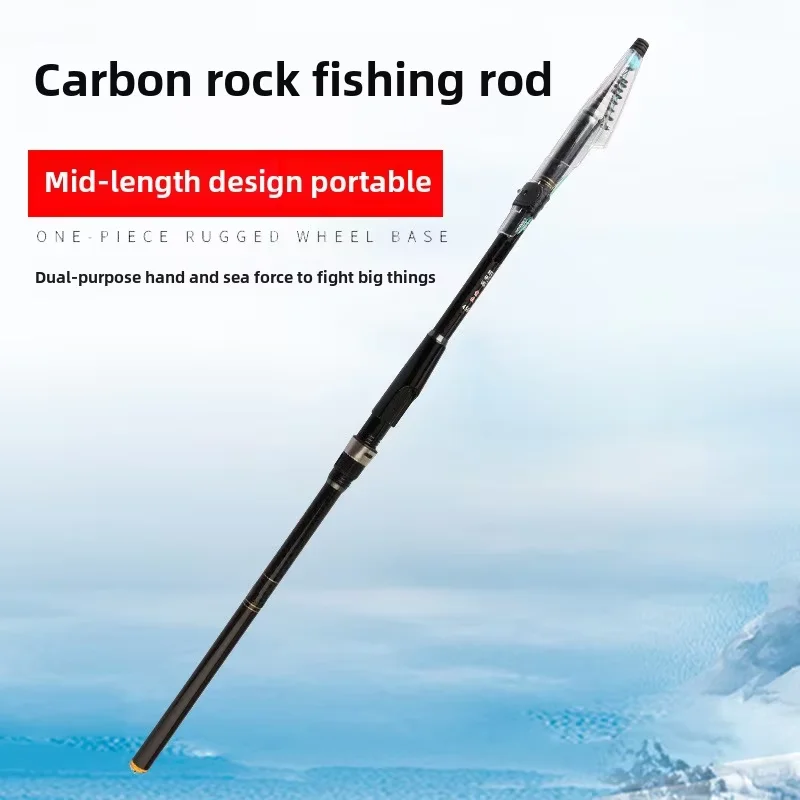 3.6 4.5 6.3 7.2M Chasing Moon Telescopic Rock Feeder Rod Carbon Fiber Sea Saltwater Rock Fishing Rod