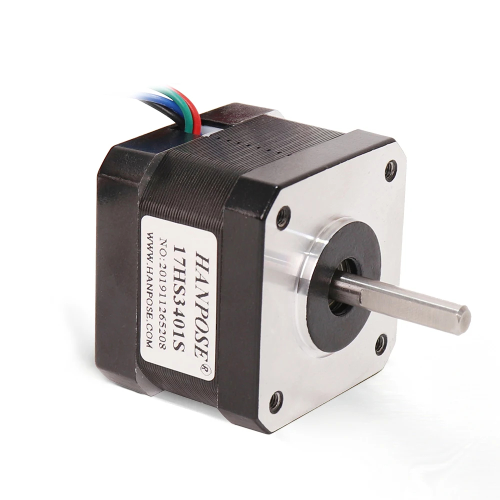 HANPOSE nema17 stepper motor 17HS3401S-1MD high torque 28N.cm 1.3A  for 3D printer accessories  Straight outlet 42 stepper motor