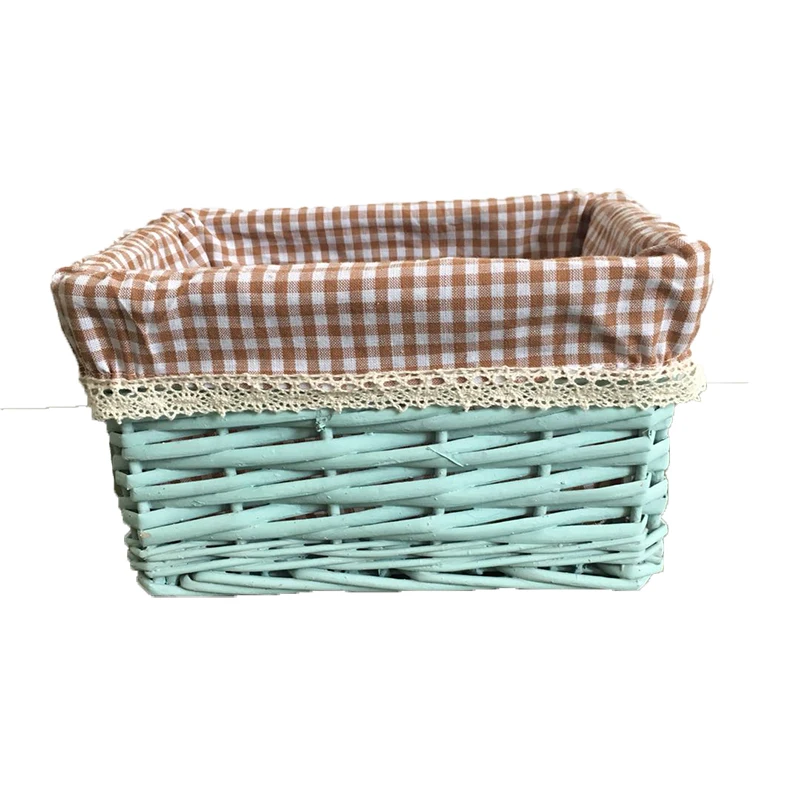Handmade Weave Rattan Basket Willow Storage Baskets Laundry Cloth Wicker Basket