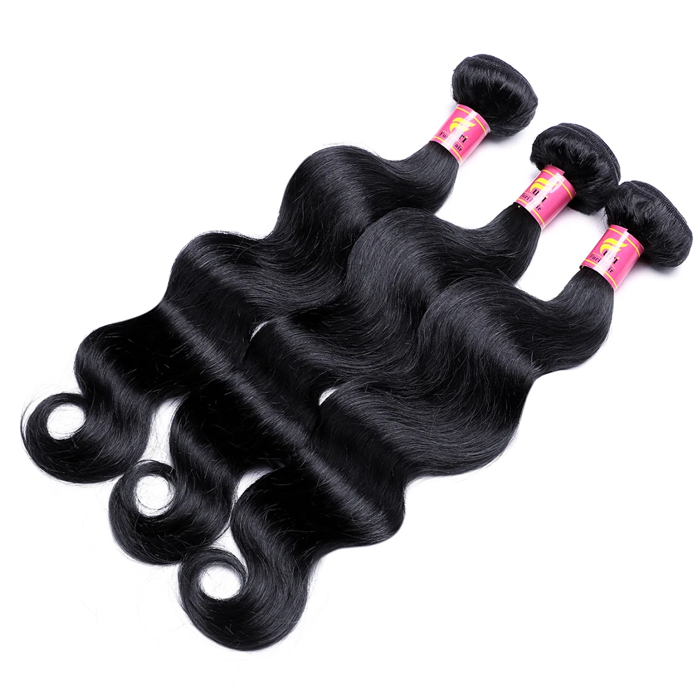 
Wholesale Grade 8A Body Wave Mink Black Virgin Brazilian Human Hair Bundles Human Hair Extension Hair Weft For Black Women 