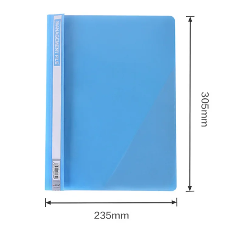 Factory wholesale color office supplies A4 Plastic Report Folder PP Management File report folder