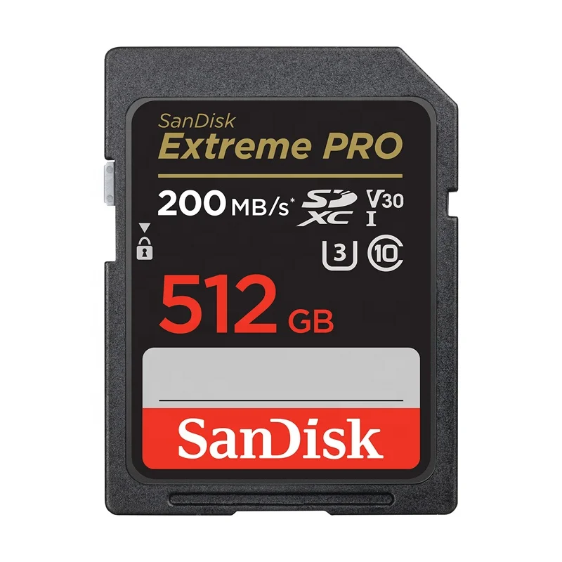 For SanDisk 32gb 64GB 128GB 256gb 512gb Ultra Extreme PRO SDXC UHS-I Memory Card - 4K UHD, SD Card memory card sd