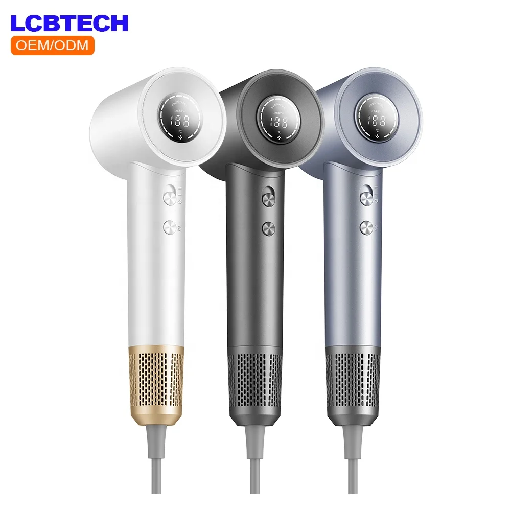 New Arrival Wholesales Price Hair Dryer 1600W Negative Ion Hair Care  Powerful High Speed Electric Hair Blower with LED Display