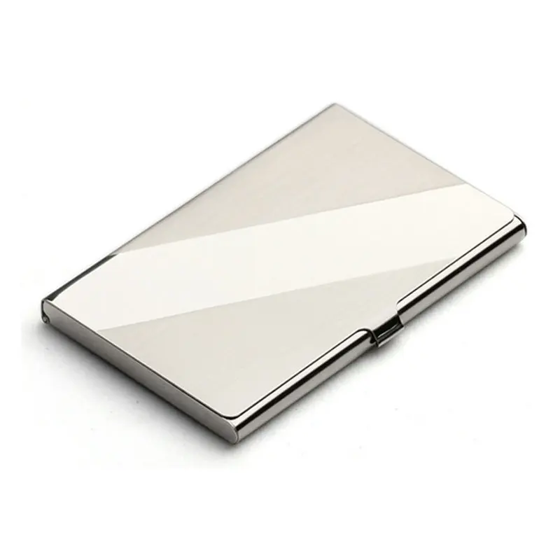 Wholesale Hot Sale Cardholder Various Styles Blank Metal Card Case Stainless Steel Bank Cards Box Name ID Business Card Holder