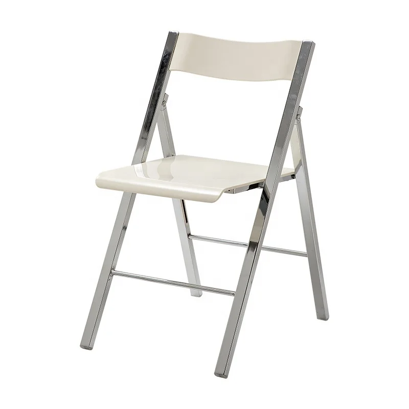AIRFFY OEM/ODM chaise plastique Low Price Modern Style Dining Chairs Acrylic Transparent Folding Chair for Wedding Event