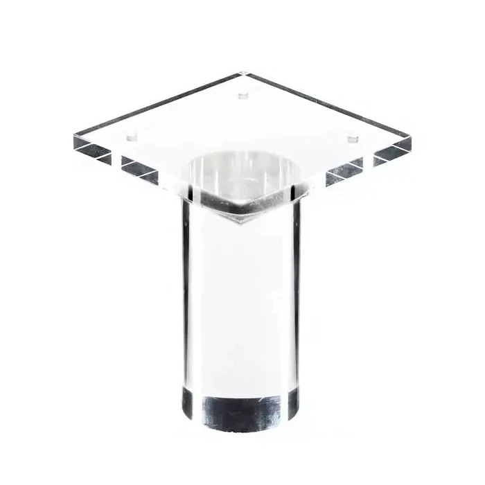 4 Inch  Round Lucite Sofa Leg Acrylic Bench Leg Sofa Leg For Home
