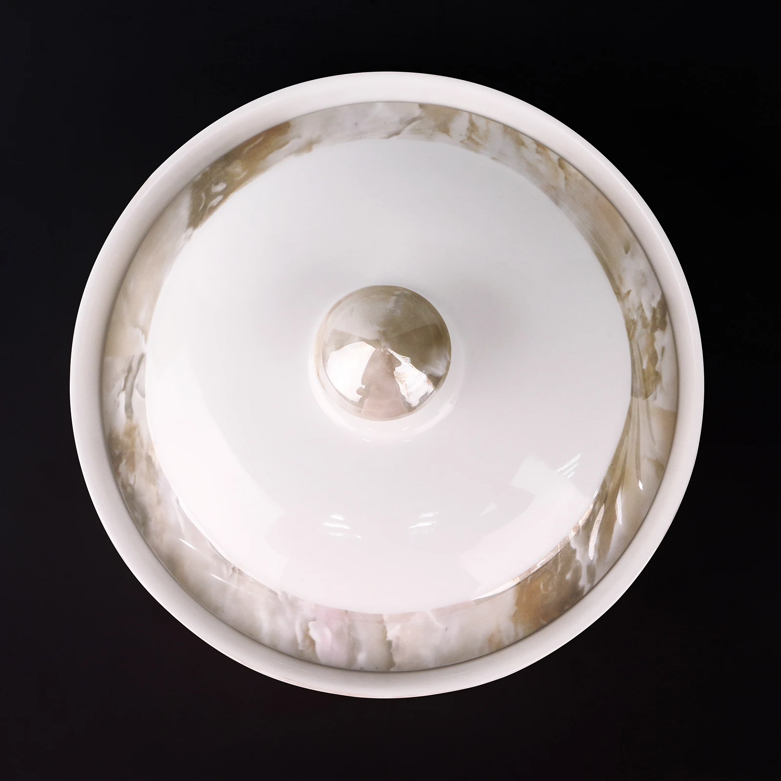 2021 New Arrival Customized Tableware Shiny Glaze Decal New Bone China Ceramic Rice Bowls with lid