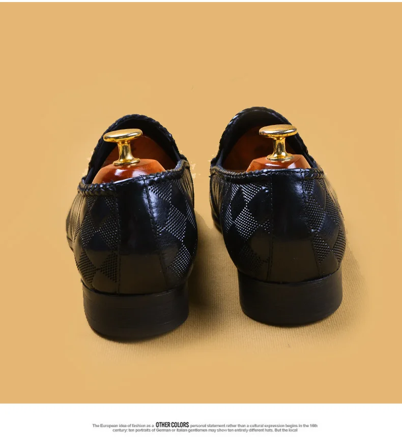 PDEP Italian design men shoes leather luxury slip on men leather dress shoe with tassel ready to ship