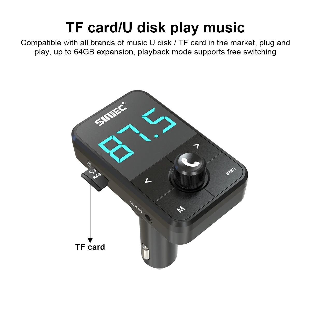  Прямая продажа с фабрики DC5V 3.0A зарядка Bluetooth handsfree Car Kit MP3 U Disk Player fm-передатчик автомобильным зарядным