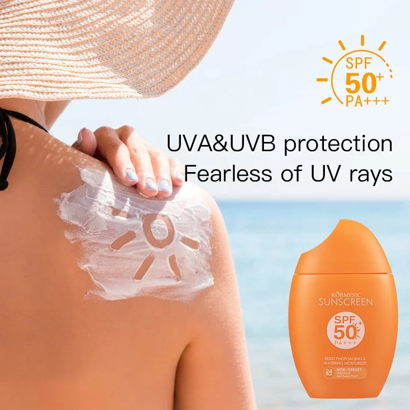 KORMESIC Wholesale Sun Screen Cream Spf 50 Private Label Organic Facial Whitening Uv Sunblock Cream Korean Sunscreen Sp
