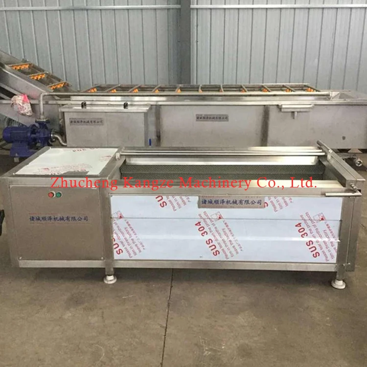 Industrial small Carrot ginger peeling machine sweet potato washing and peeling machine Brush cleaning peeling machine price