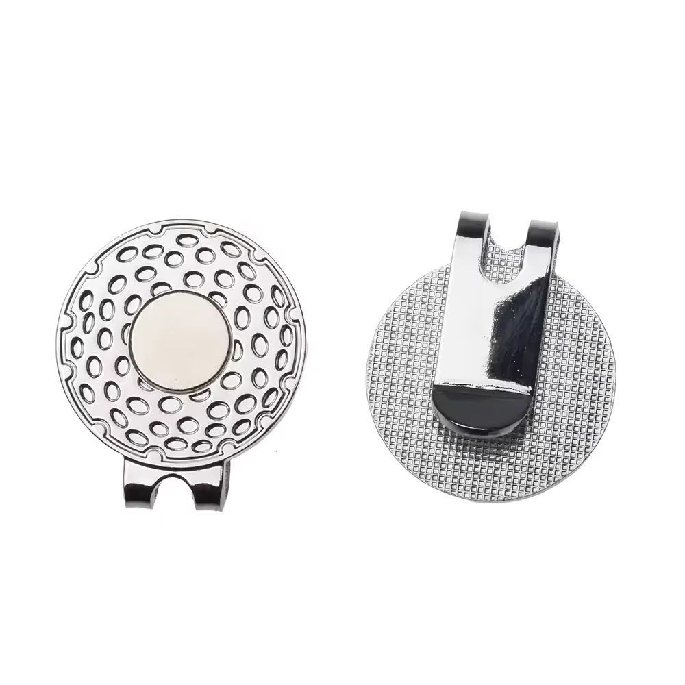 Custom logo Zinc Alloy Golf Hat Clip Magnetic Golf Ball Marker Hat Clips
