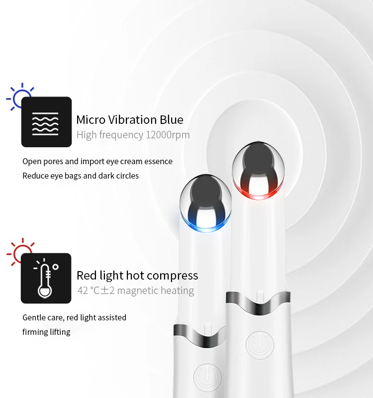  Deery Rechargeable Electric Lift Stainless Steel Touch Face Anti Wrinkle Eye Beauty Massager