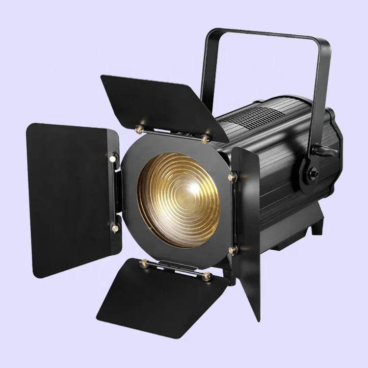Pro Opera TV Television Theater Barn Door Shutters RDM DMX Touch Display Auto Zoom 400 Watt RGBW 4IN1 400W LED Fresnel SpotLight