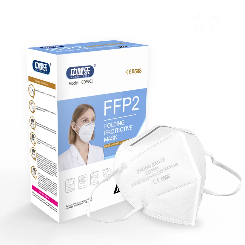 ZHONGJIANLE Ready to ship Disposable Items Masker Maschera KN95 Face Shield Masks FFP2