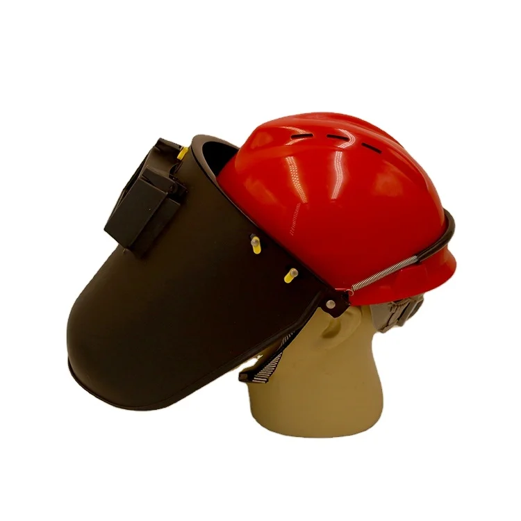 Cheapest PP Material Mascara De Soldadura Eye Protection Professional Welding Mask with hard hat