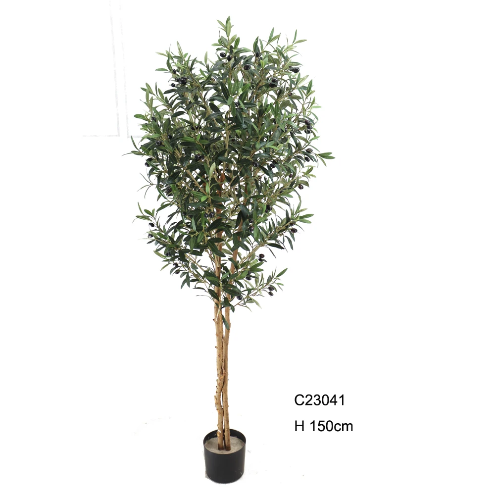 Wholesale High Simulation  Artificial Plant Decorative Landscape Home Hotel Artificial Plants Tall Artificial Olive Tree In Pot