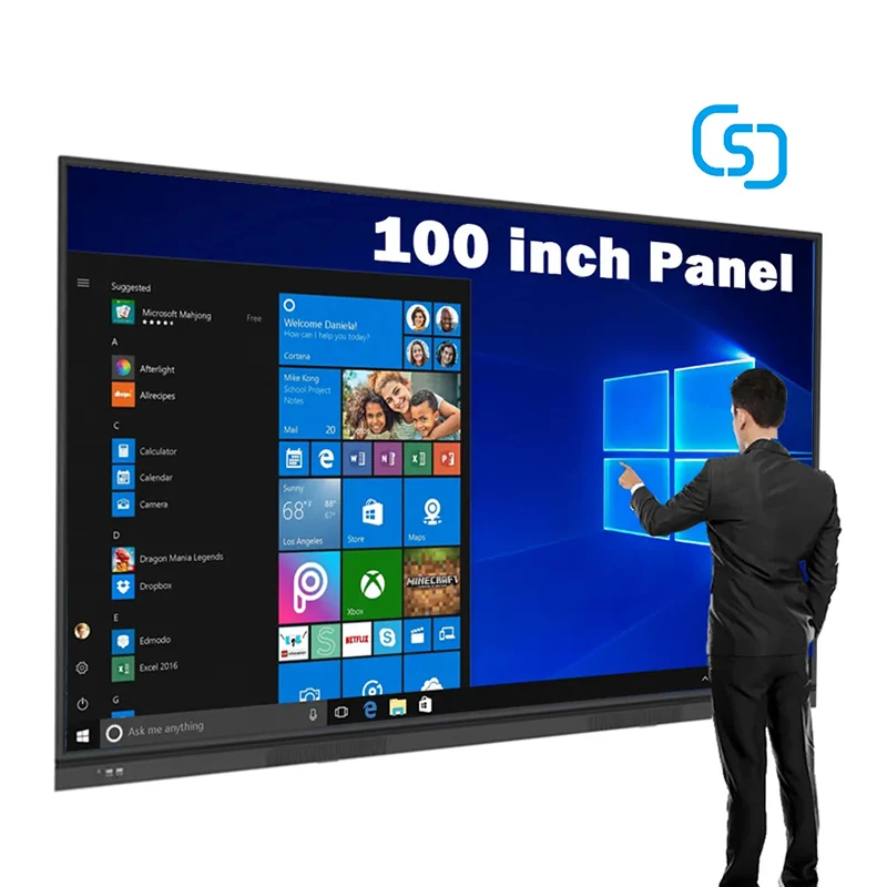 Oem 65 86 100 Inch Interactive Flat Panel 75 Inch Multi Touch Screen Digital Whiteboard Portable Smart board For Education