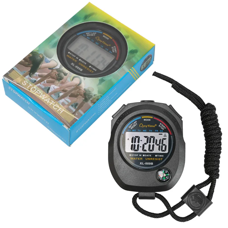 LCD Digital Professional Chronograph Timer Counter Sports Stopwatch Stop Watch