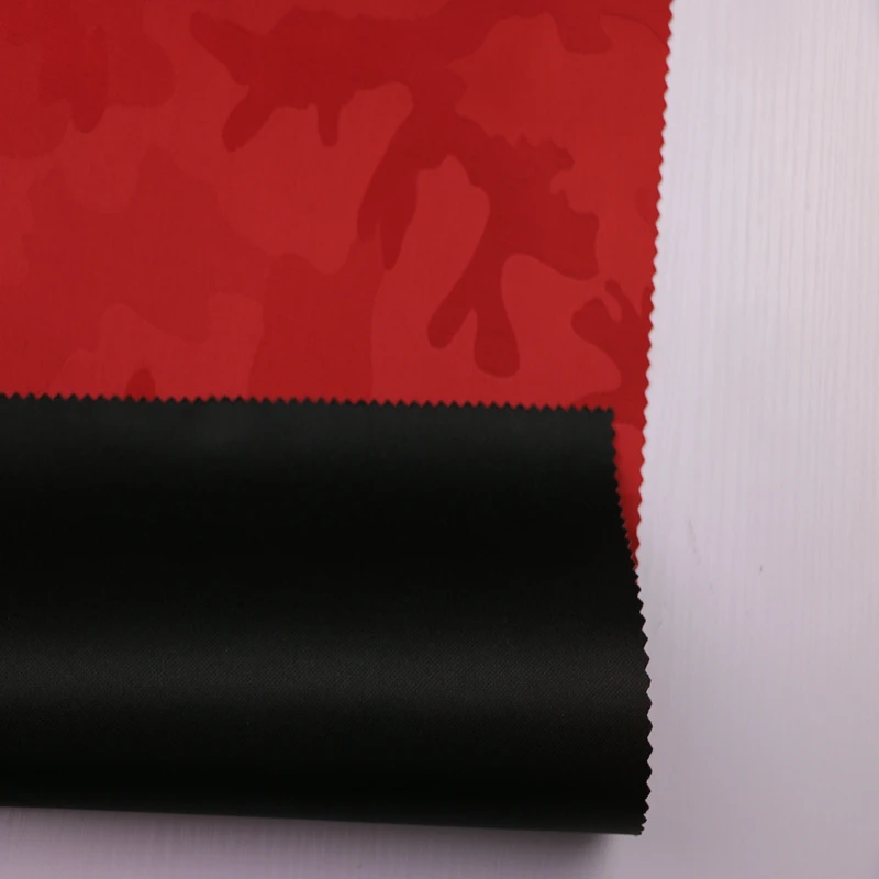 100%nylon oxford jacquard fabric High Quality 3layer  nylon camo jacquard fabric complex with knitted fabric