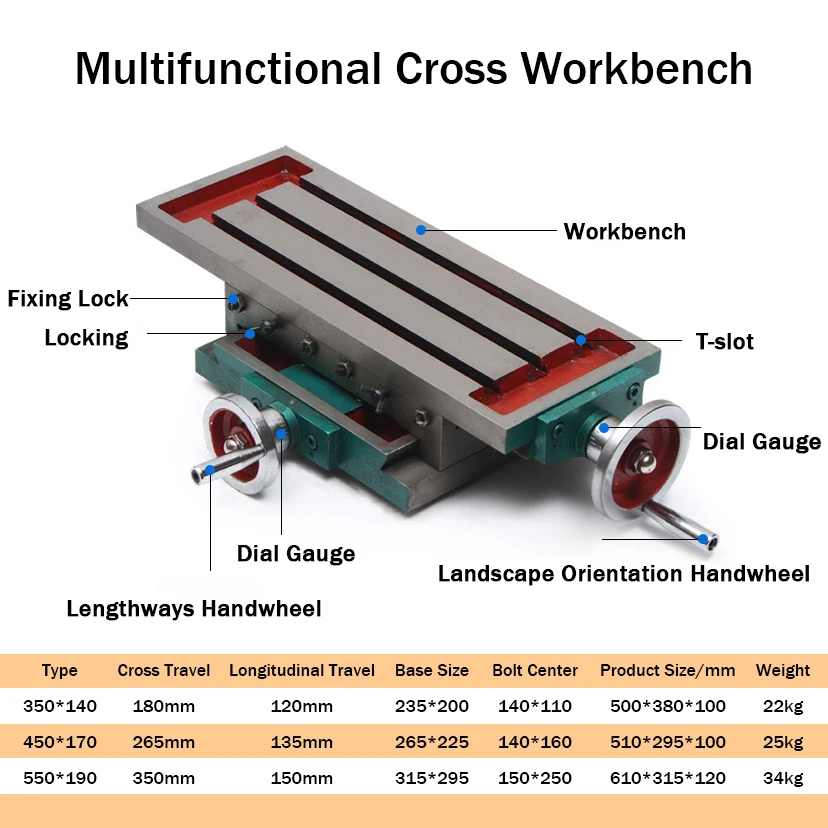 Precision Cross Slide Table Suppliers High Quality Multifunctional Compound Metal Milling Machine Cross Slide Table