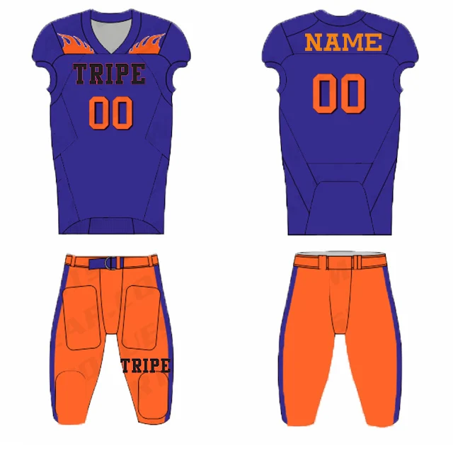 Full sublimation American football jersey custom team football uniform