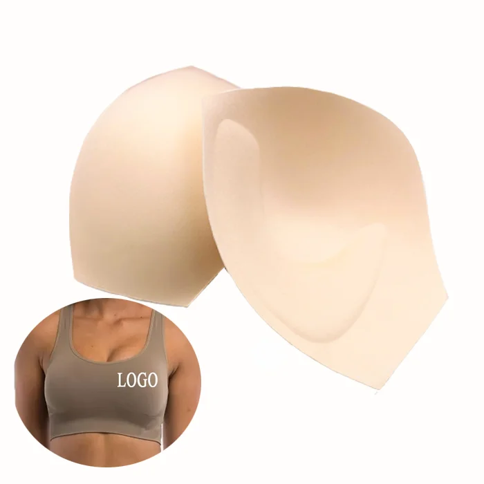 Wholesale bra molded cups sponge anti shock moisture wicking soft feeling push up bra cups