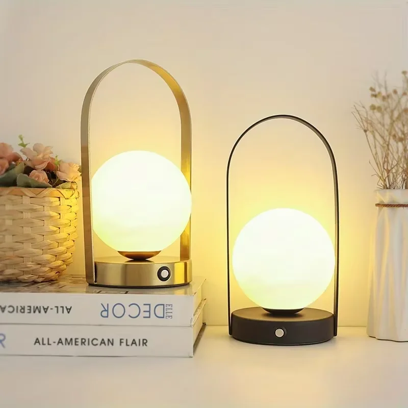 LED Rechargeable Table Lamp Touch Dimmable with 5V USB Rechargeable Table Lamp