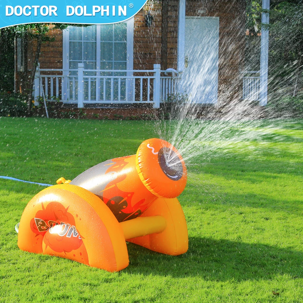 Back Yard Game Kids play Water cannon water sprayer floating inflatable water spray toy