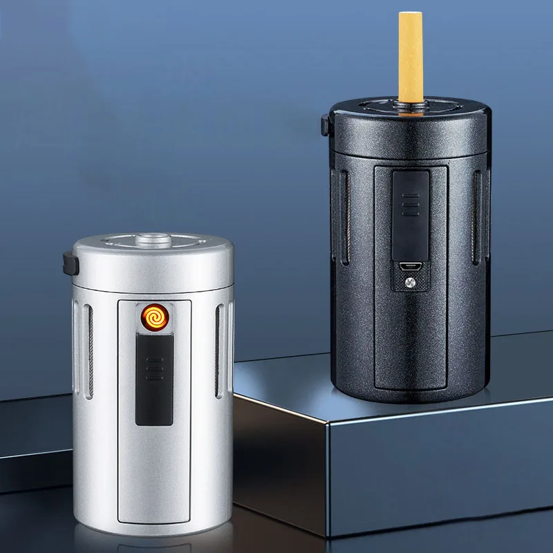 Автомобильная пепельница с usb-зажигалкой Многофункциональная портативная офисная прикуриватель